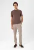 Men's Brown Crew Neck Slim Fit T-Shirt - Wessi sold by Wessi
