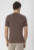 Men's Brown Crew Neck Slim Fit T-Shirt - Wessi sold by Wessi