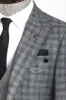 Checked Vested Grey Men Suit - Wessi sold by Wessi