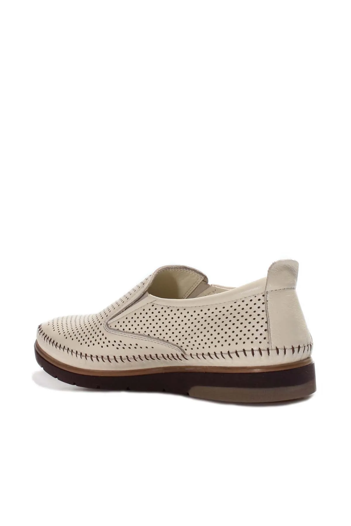 Beige Perforated Casual Loafers-Wessi sold by Wessi product image thumbnail 2