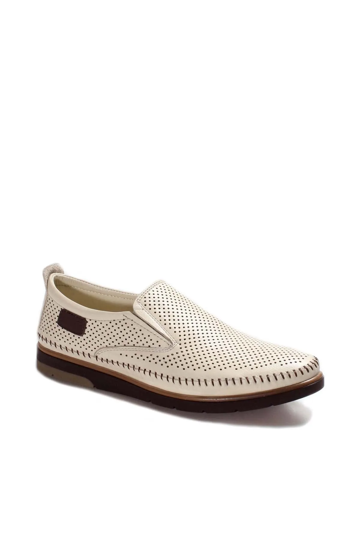 Beige Perforated Casual Loafers-Wessi sold by Wessi product image thumbnail 3
