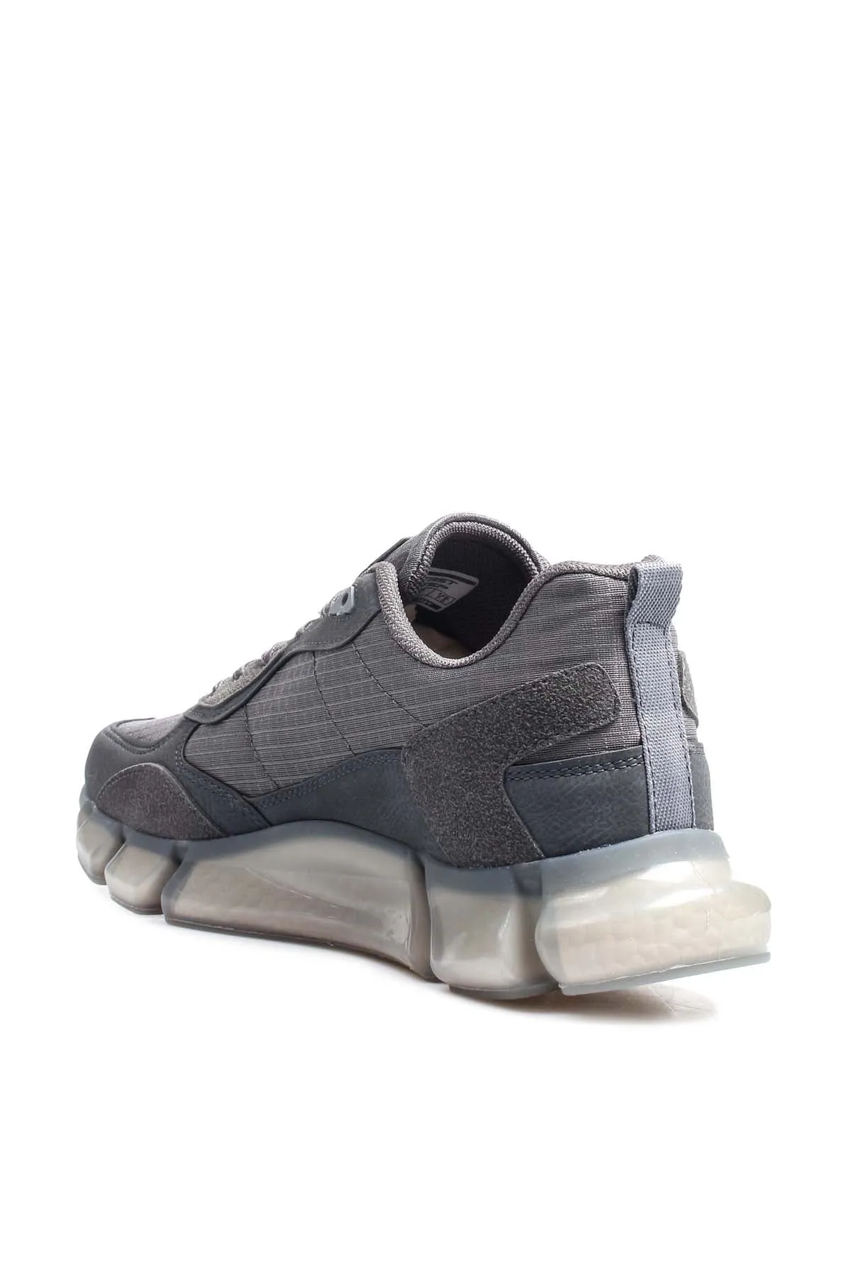 Men's Gray Athletic Sneakers with Transparent Sole and Yellow Accents - Wessi sold by Wessi product image thumbnail 2