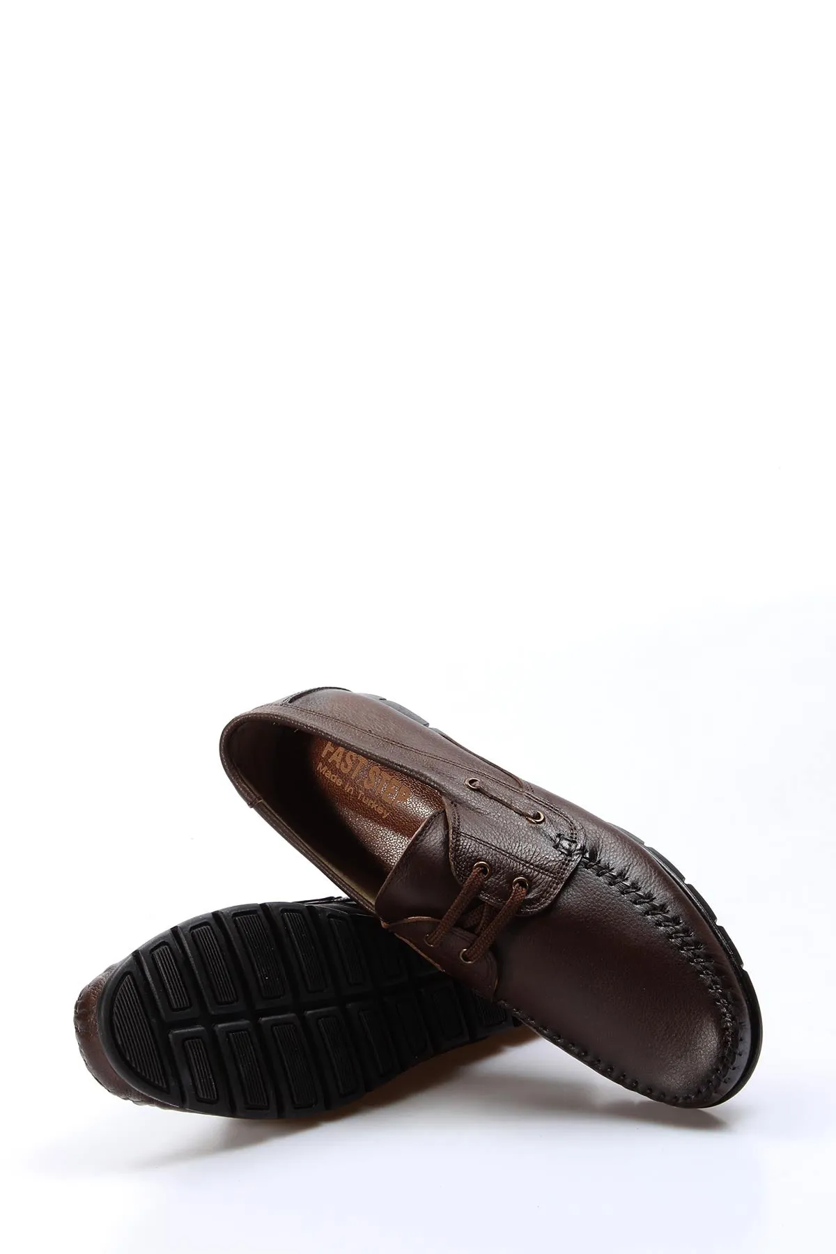 Men's Brown Leather Moccasins-Wessi sold by Wessi product image thumbnail 4