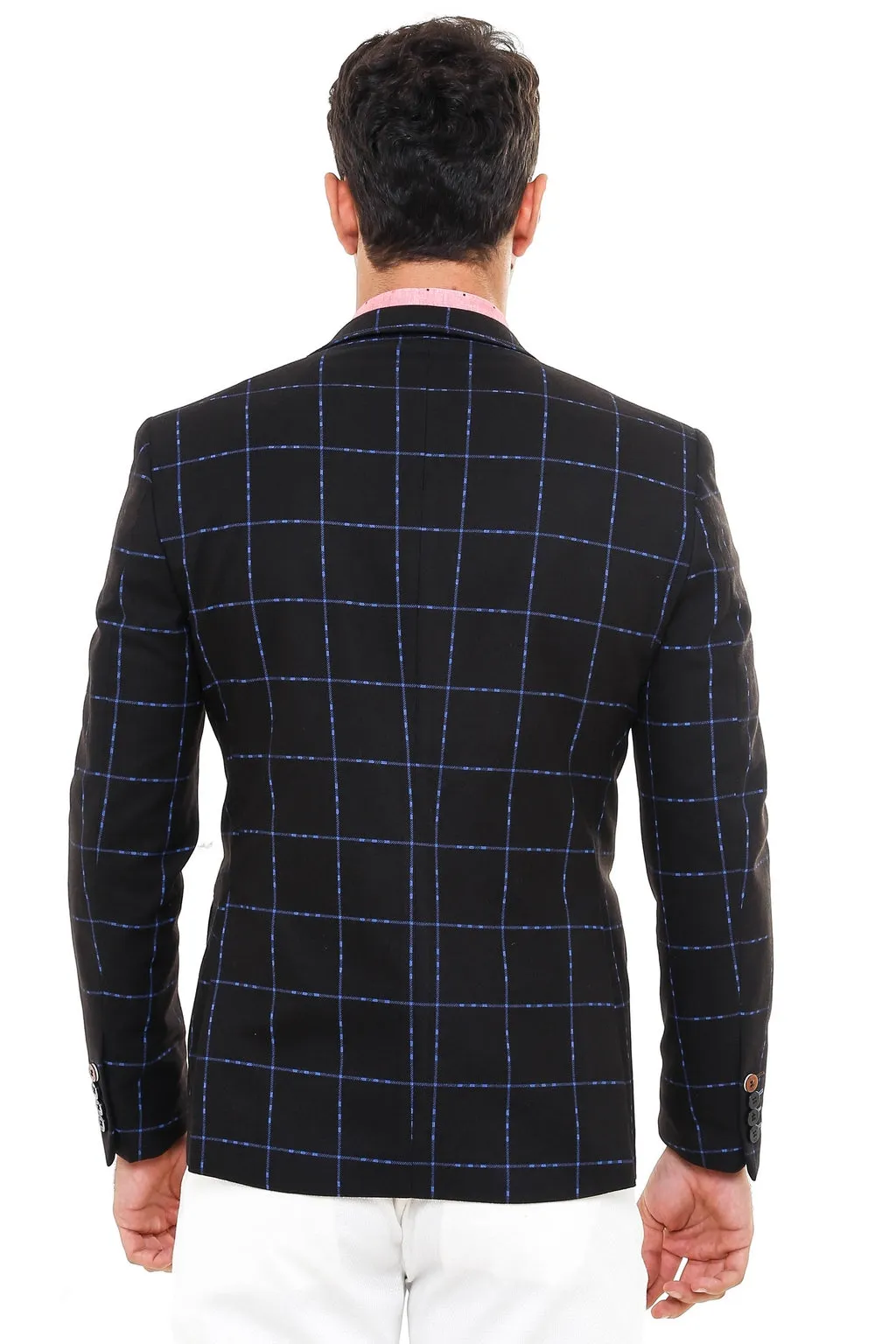 2 Button Plaid Wool Brown Jacket-Wessi sold by Wessi product image thumbnail 4