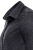 Slim Fit Plain Dark Grey Men Lumberjack Shirt - Wessi sold by Wessi