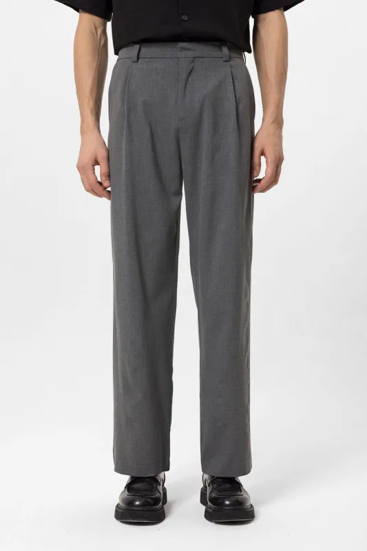 Men's Grey High-Waisted Baggy Pants - Wessi sold by Wessi