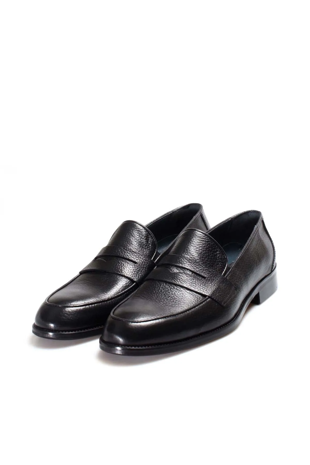 Black Textured Leather Loafers Wessi sold by Wessi product image thumbnail 5
