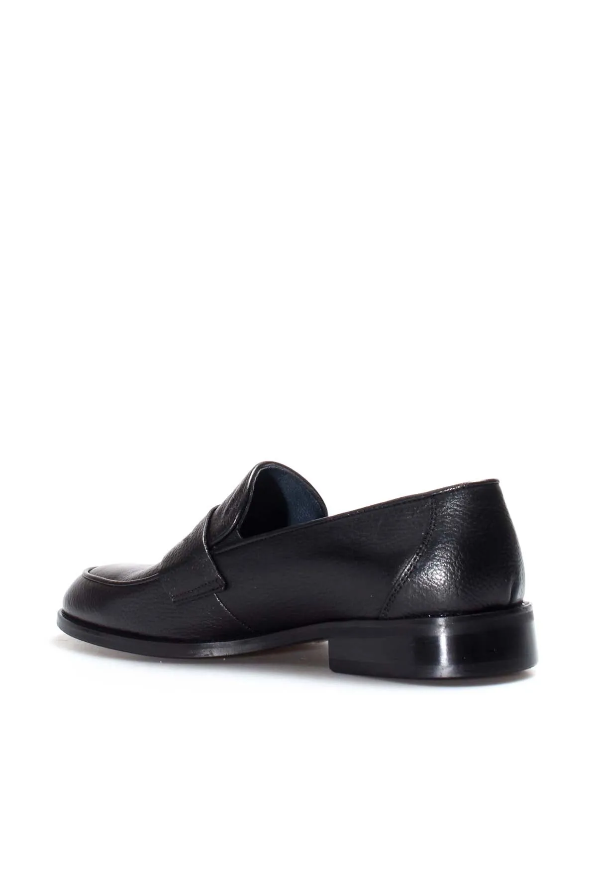 Black Textured Leather Loafers Wessi sold by Wessi product image thumbnail 2
