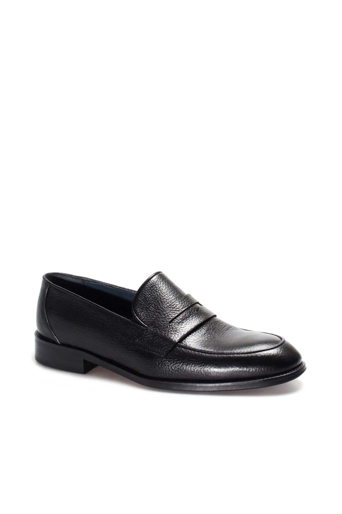 Black Textured Leather Loafers Wessi sold by Wessi product image thumbnail 3