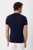 Navy Blue Crew Neck Knitwear T-Shirt - Wessi sold by Wessi