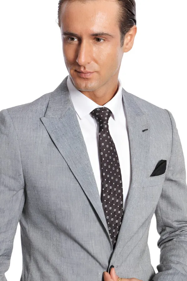 Peak Lapel Slim-Fit Smoked Jacket - Wessi sold by Wessi product image thumbnail 2