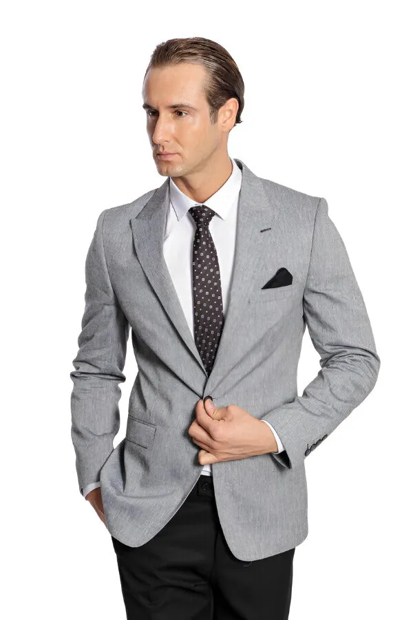 Peak Lapel Slim-Fit Smoked Jacket - Wessi sold by Wessi product image thumbnail 5