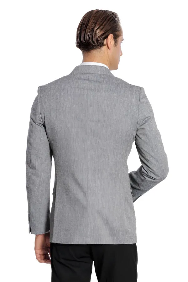 Peak Lapel Slim-Fit Smoked Jacket - Wessi sold by Wessi product image thumbnail 4