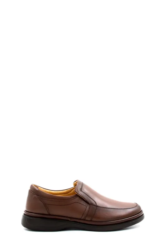 Men's Brown Leather Slip-On Loafers with Comfort Sole-Wessi sold by Wessi