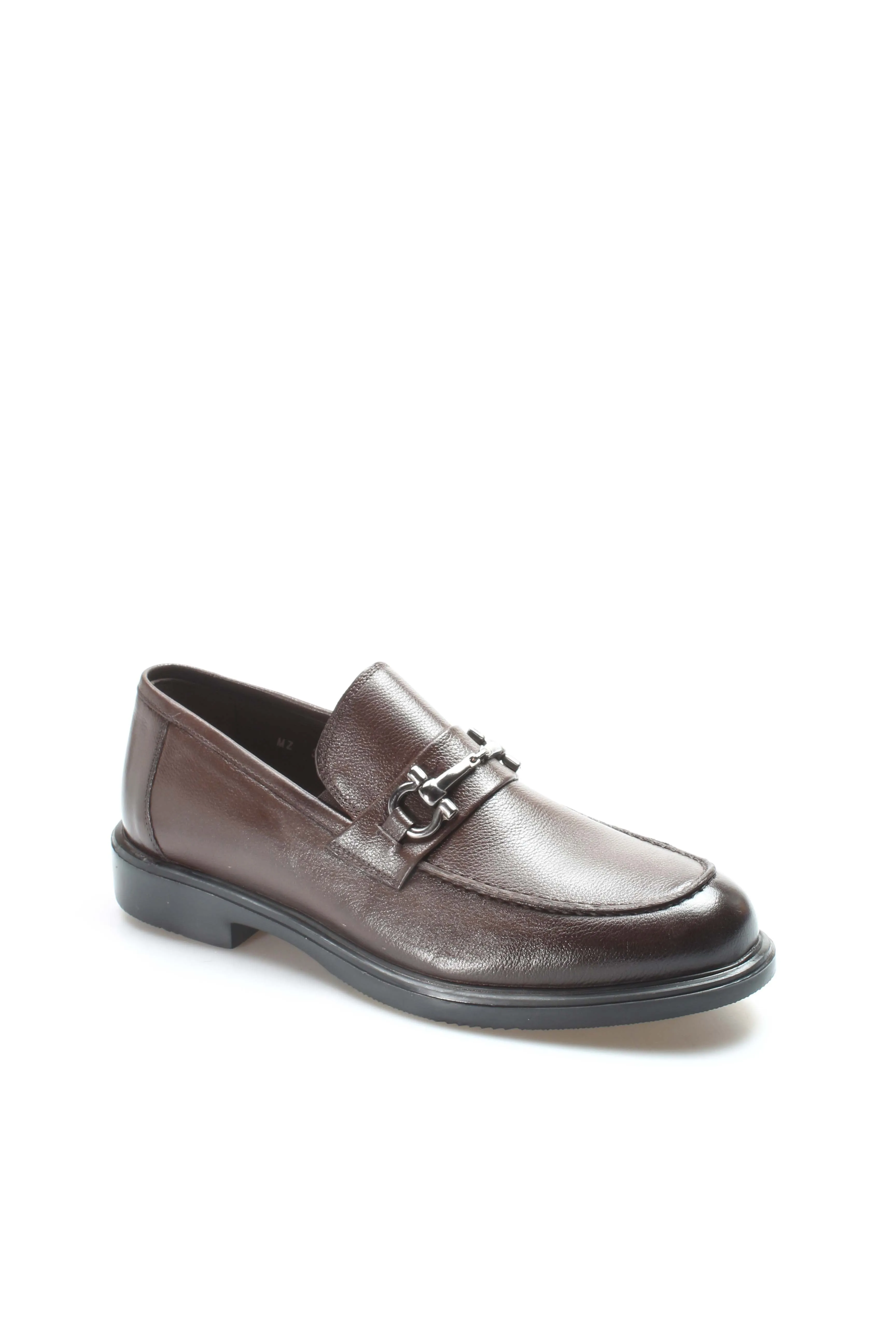 Men's Brown Leather Buckle Loafers-Wessi sold by Wessi product image thumbnail 4