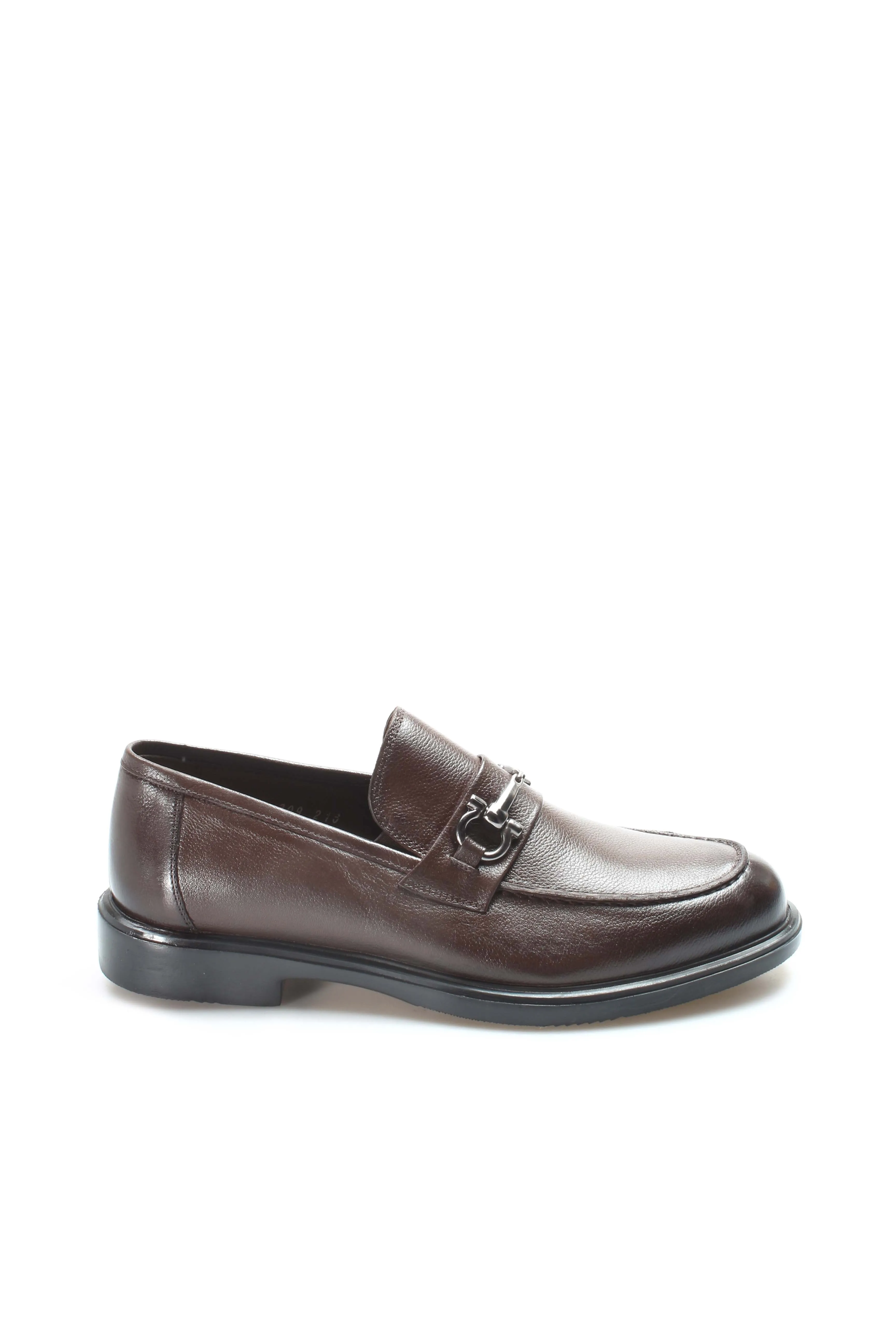 Men's Brown Leather Buckle Loafers-Wessi sold by Wessi product image thumbnail 2