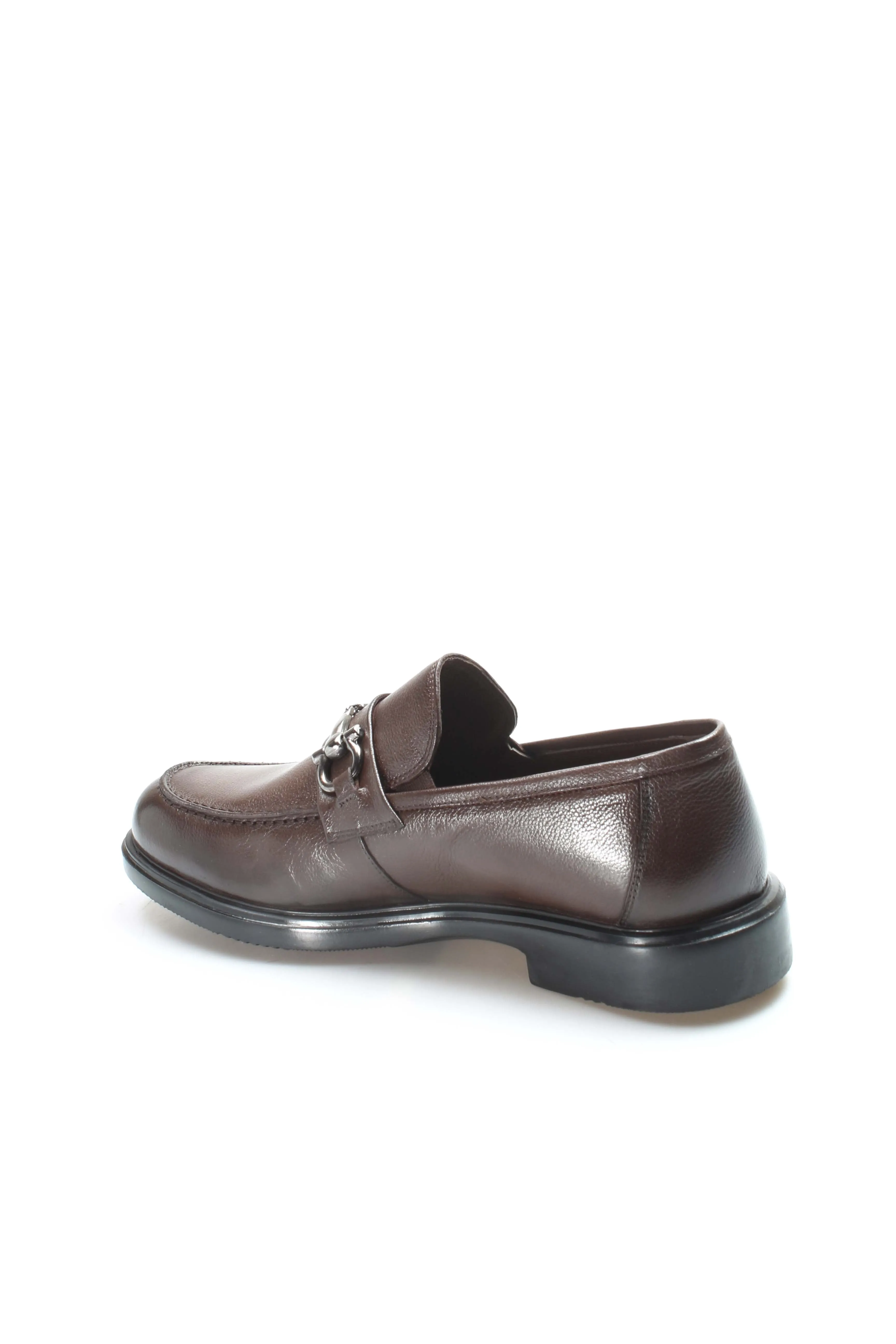 Men's Brown Leather Buckle Loafers-Wessi sold by Wessi product image thumbnail 3