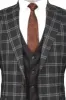 Checked Patterned Slim Fit Black Men Suit - Wessi sold by Wessi