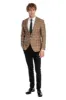 Checked Brown Men Blazer - Wessi sold by Wessi