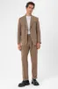 Men's Camel Single Button Closure Slim Fit  Jacket - Wessi sold by Wessi