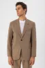 Men's Camel Single Button Closure Slim Fit  Jacket - Wessi sold by Wessi