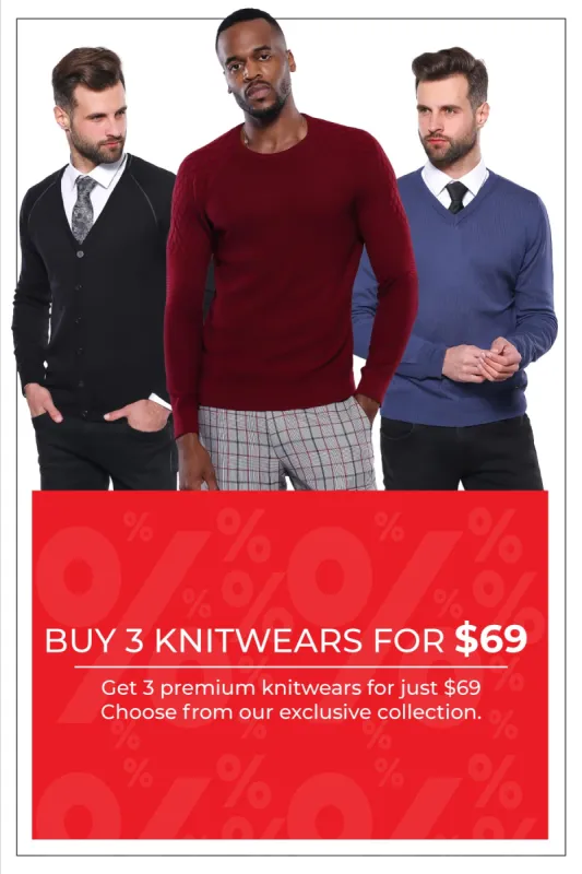 Buy 3 Knitwears For $69! sold by Wessi
