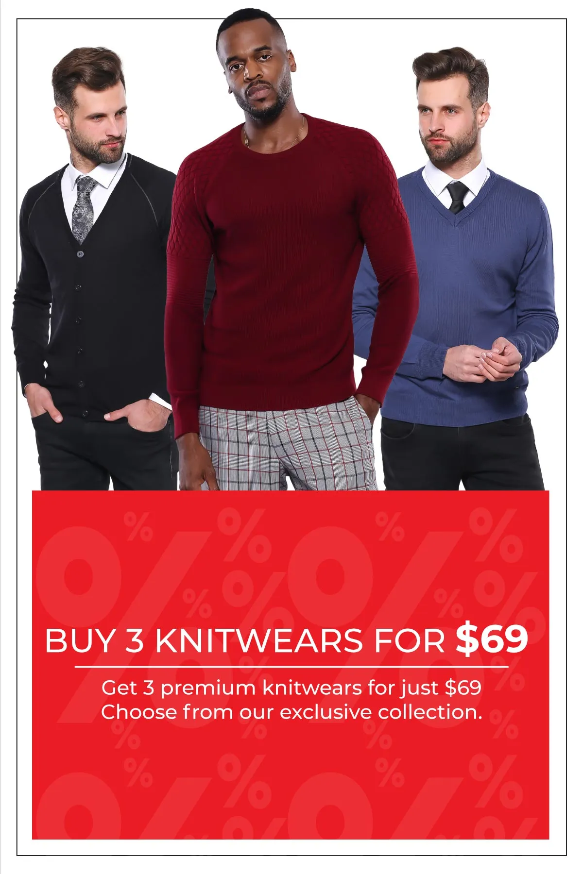 Buy 3 Knitwears For $69! sold by Wessi