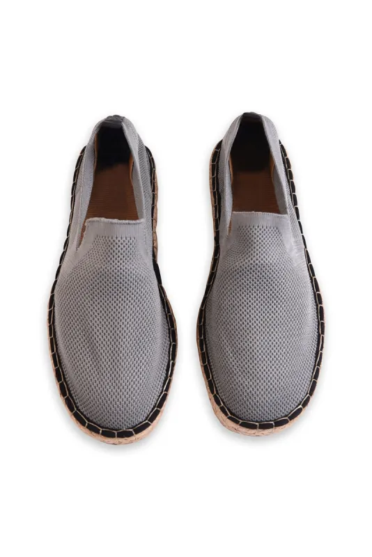Men's Grey Mesh Espadrilles  Shoes - Wessi sold by Wessi