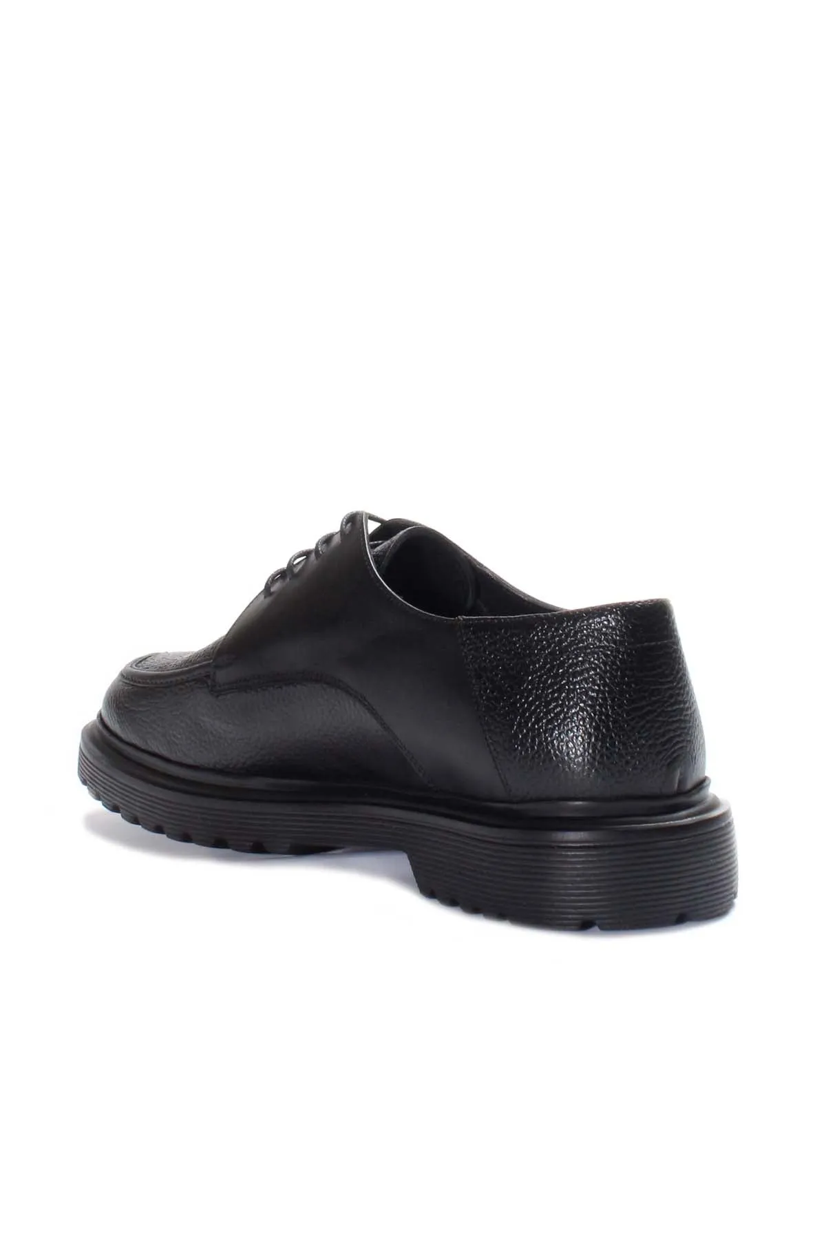 Black Textured Leather Derby Shoes Wessi sold by Wessi product image thumbnail 2
