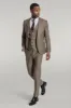 Checked Slim Fit Brown Men Suit - Wessi sold by Wessi