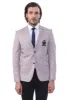 2 Buttons 3 Pockets Crested Cotton Beige Jacket sold by Wessi