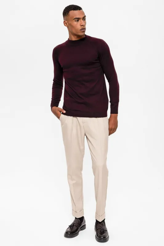 Men's Damson Half Turtleneckneck  Knitwear - Wessi sold by Wessi
