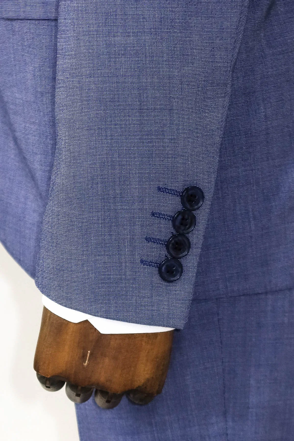 Patterned Two Piece Blue Men Suit - Wessi sold by Wessi product image thumbnail 4