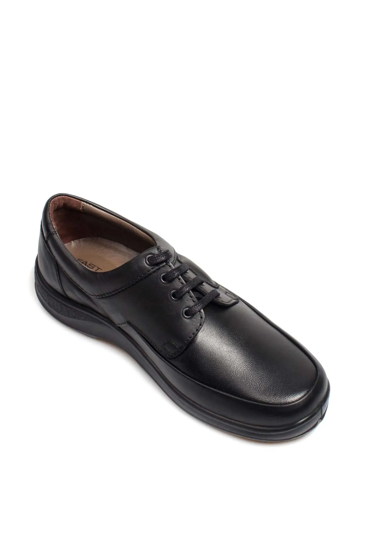 Men's Black Lace-Up Shoes with Cushioned Sole - Wessi sold by Wessi product image thumbnail 3