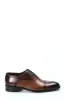 Men's Classic Brown Leather Brogue Oxford Shoes with Perforated Detailing - Wessi sold by Wessi