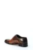 Men's Classic Brown Leather Brogue Oxford Shoes with Perforated Detailing - Wessi sold by Wessi
