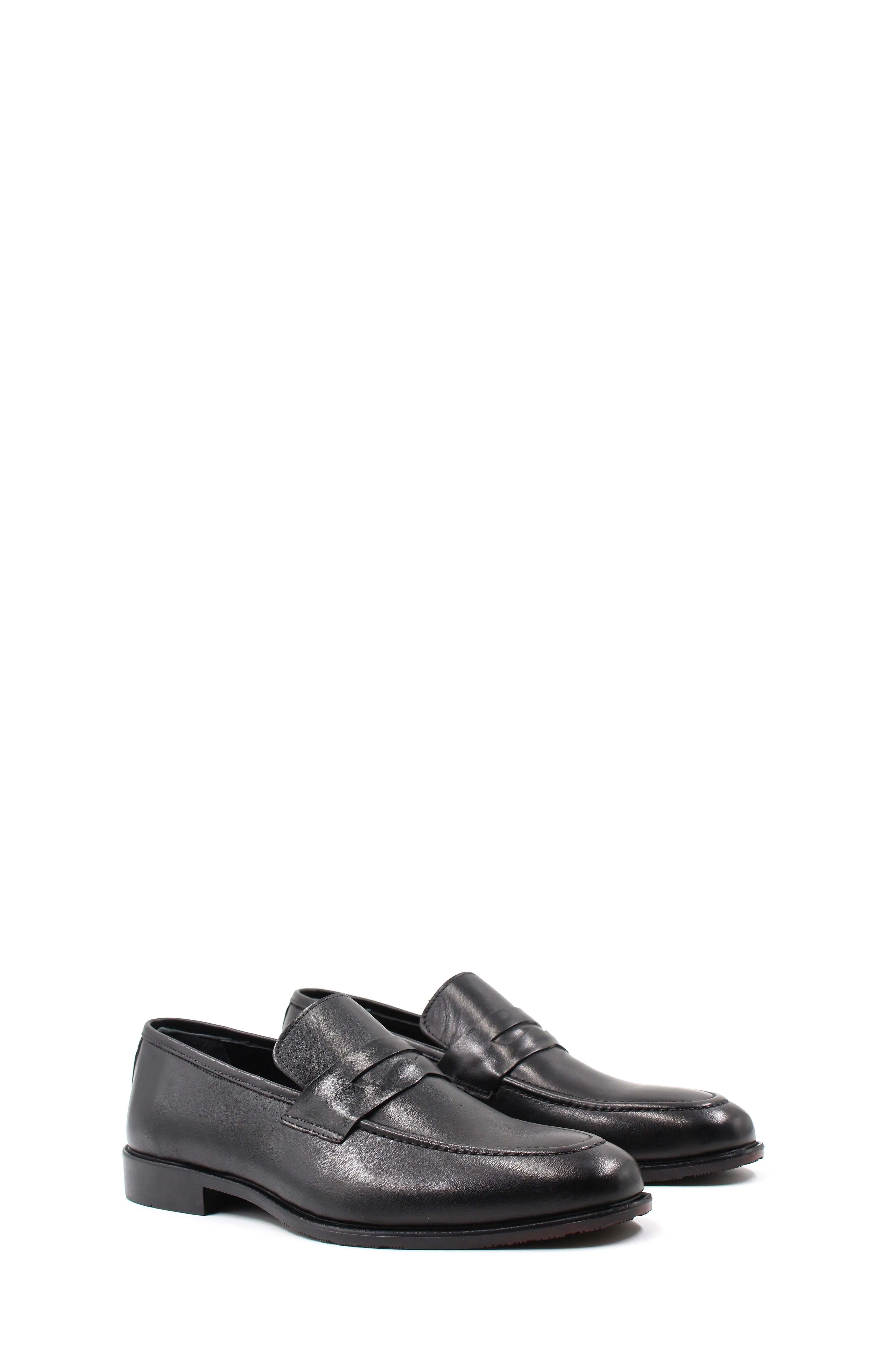 Black Leather Penny Loafers Wessi sold by Wessi product image thumbnail 4