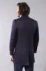 Plaid Navy Blue Men Coat - Wessi sold by Wessi