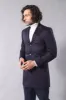 Plaid Navy Blue Men Coat - Wessi sold by Wessi