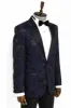 Floral Patterned Navy Blue Men Dinner Jacket - Wessi sold by Wessi