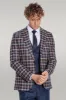 Checked Blazer Slim Fit Navy Blue Men Suit - Wessi sold by Wessi