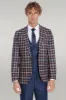 Checked Blazer Slim Fit Navy Blue Men Suit - Wessi sold by Wessi