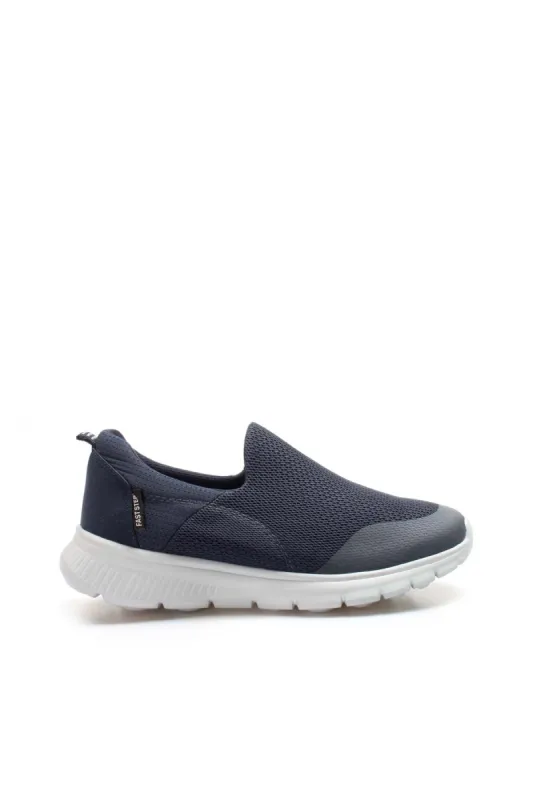 Navy Blue Breathable Slip-On Sneakers-Wessi sold by Wessi