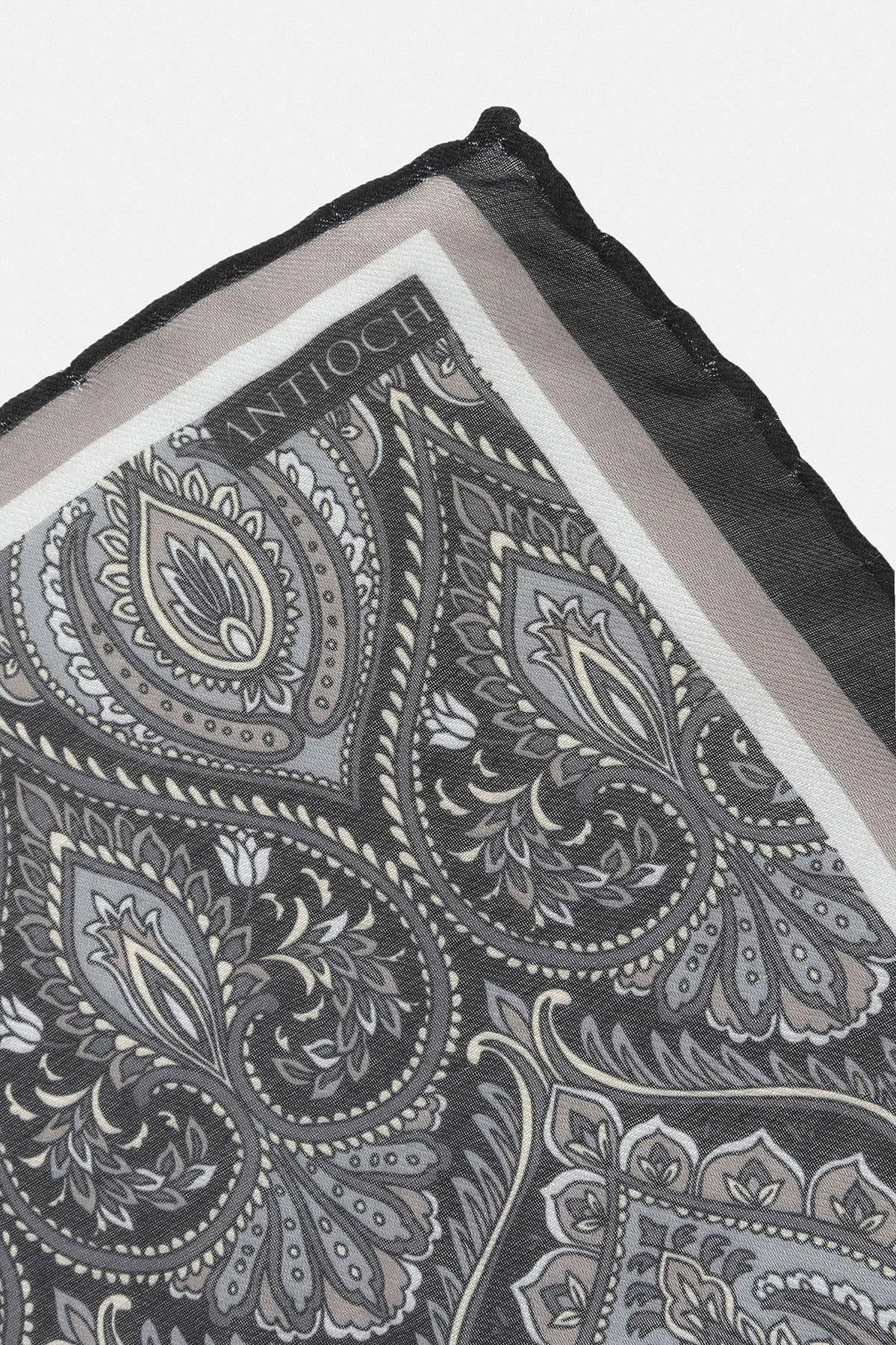 Men's Black Patterned Scarf - Wessi sold by Wessi product image thumbnail 3