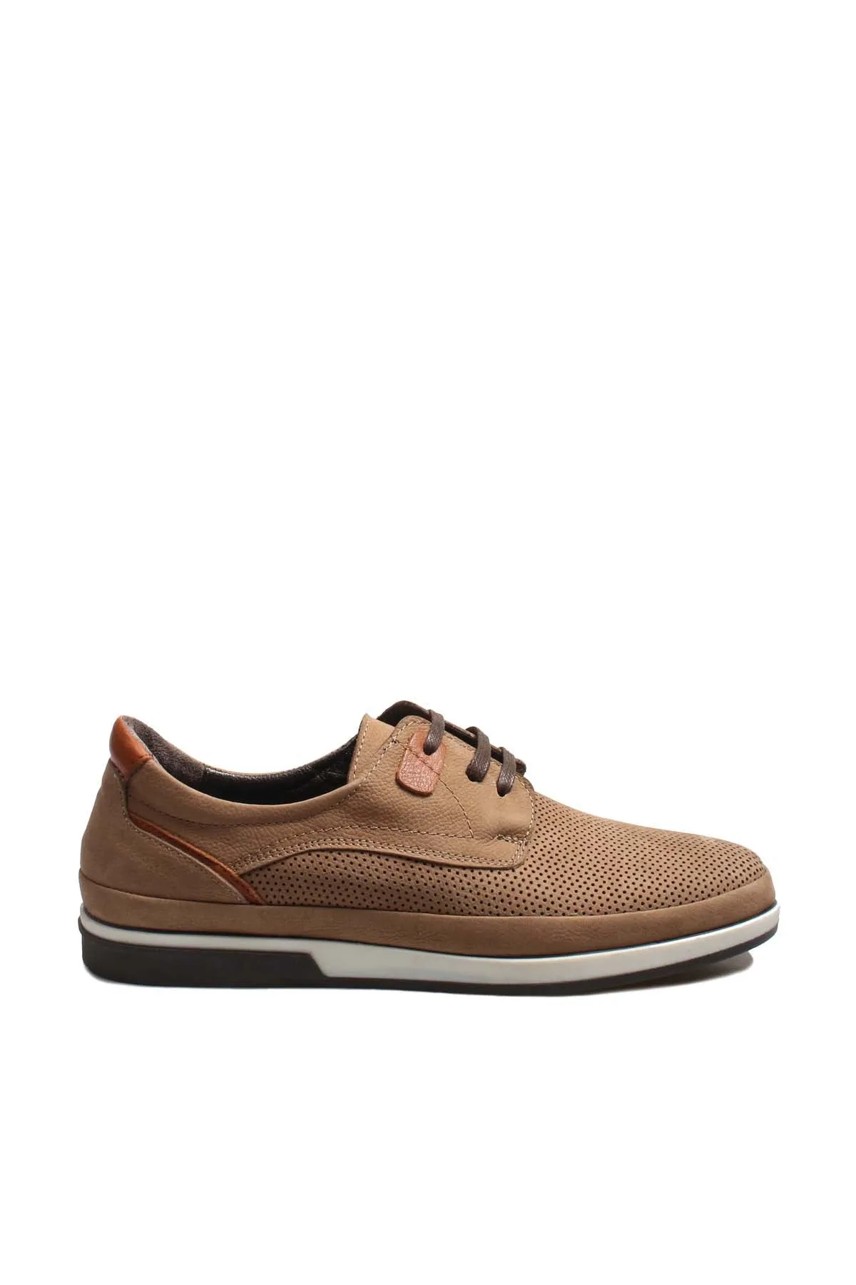 Tan Perforated Suede Casual Shoes Wessi sold by Wessi