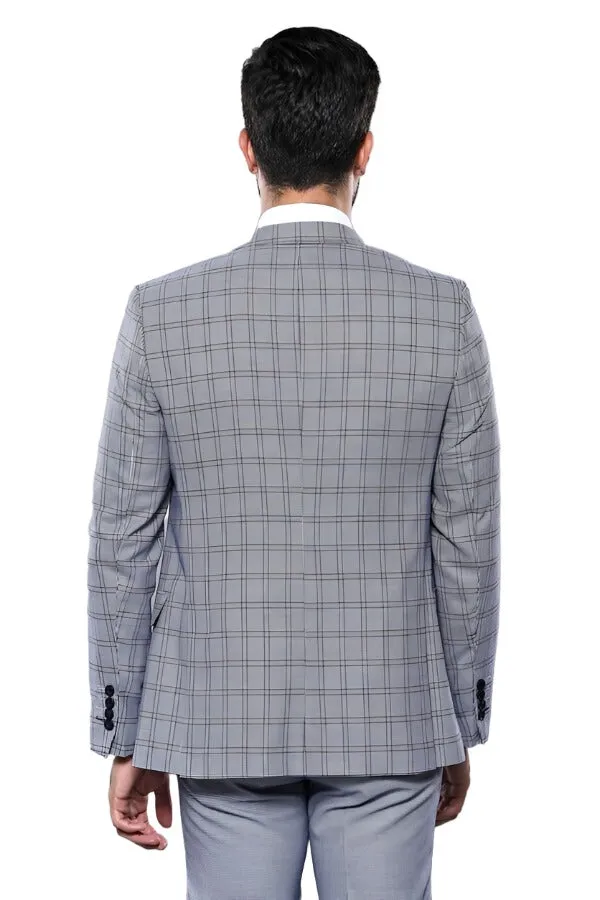 Plain Blue Vested Men's Suit | Wessi sold by Wessi product image thumbnail 4