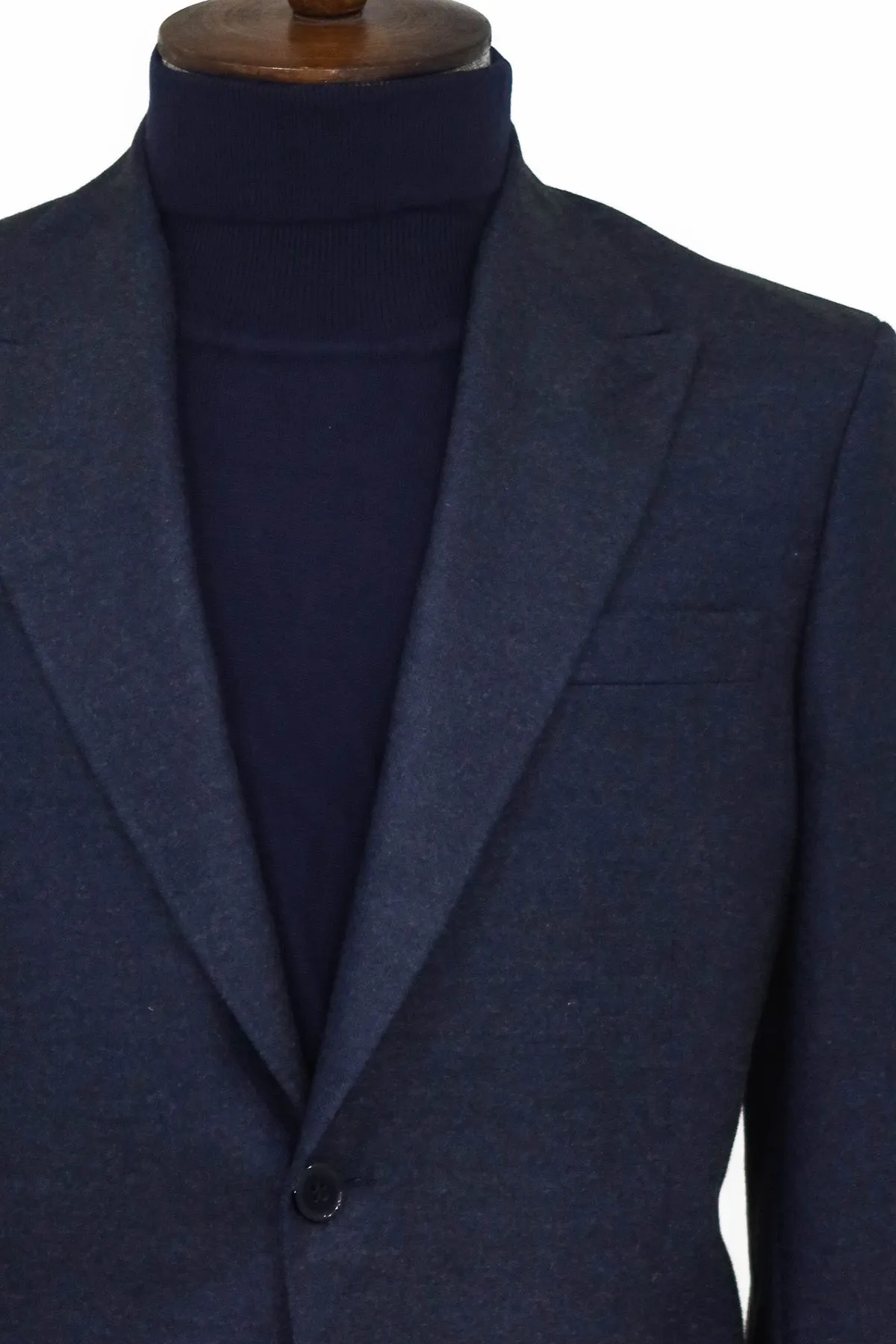Plain Slim Fit Sport Navy Blue Men Blazer - Wessi sold by Wessi product image thumbnail 2