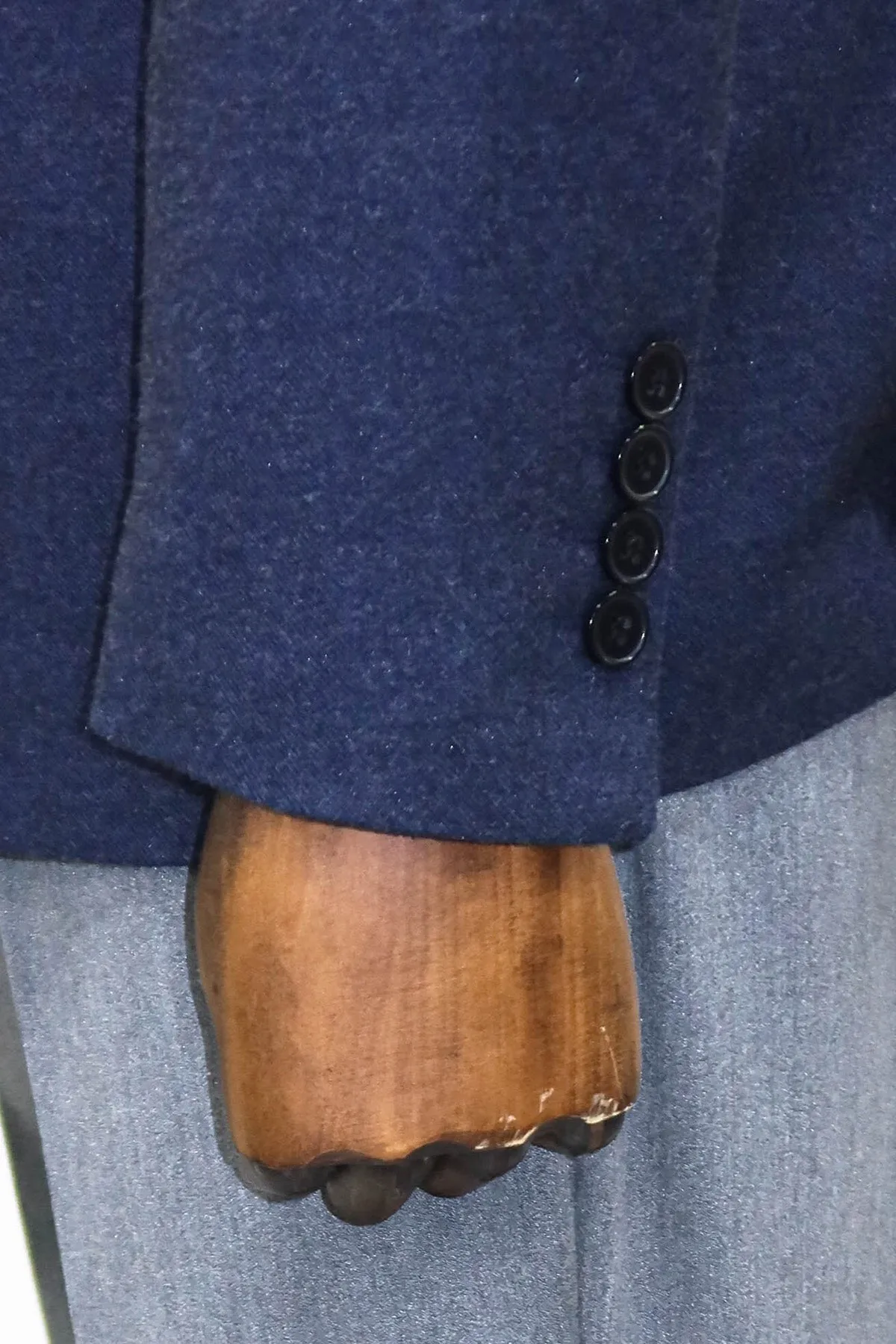 Plain Slim Fit Sport Navy Blue Men Blazer - Wessi sold by Wessi product image thumbnail 5