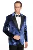 Velvet Slim Fit Blue Men Tuxedo Jacket - Wessi sold by Wessi