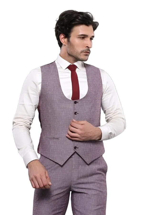 Vested Burgundy Men's Suit | Wessi sold by Wessi product image thumbnail 5